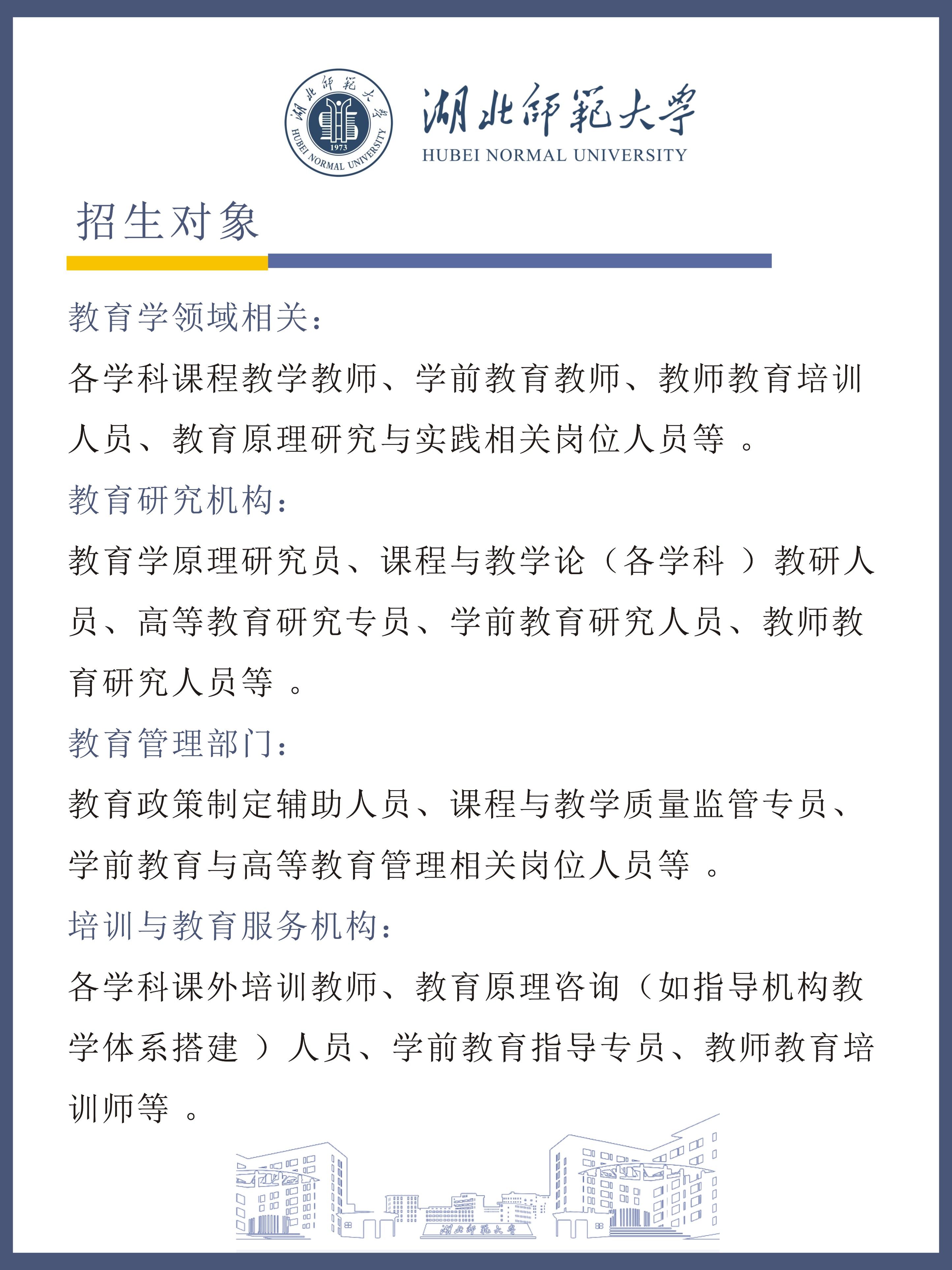 湖(hú)北師範大(da)學(xué)2025年(nian)同等(deng)學(xué)力(li)人(ren)員(yuan)申請(qing)碩士學(xué)位招生(sheng)簡章