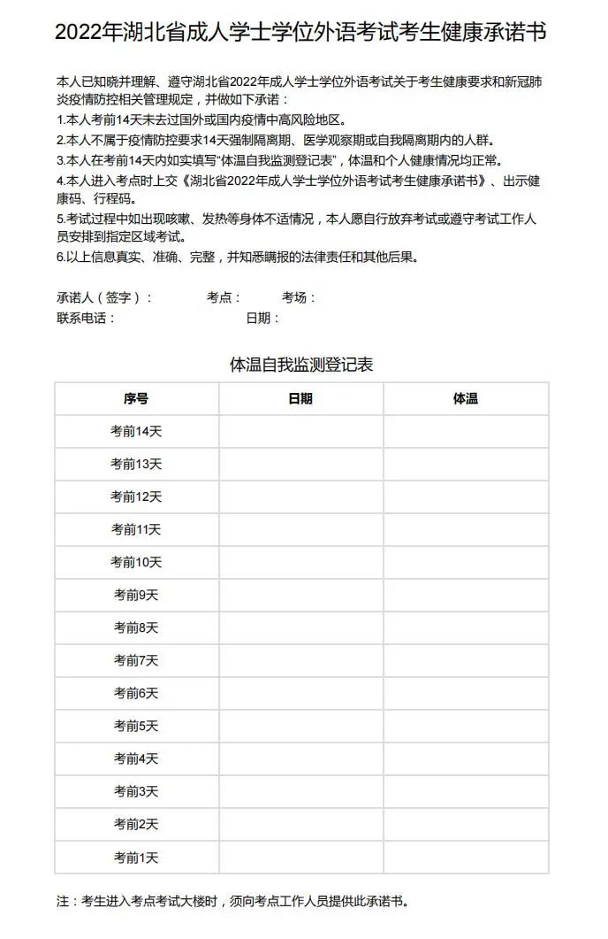 我(wo)校2022年(nian)湖(hú)北省學(xué)位外語考試注意事項(xiang)
